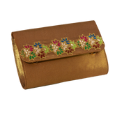 Chestnut Gold Flap Bag