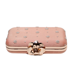 Peach Flowers Clutch