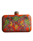 Orange Gond Art Bags