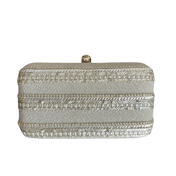 Dazzling Silver Clutch