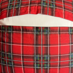 Red Plaid Cushion Covers