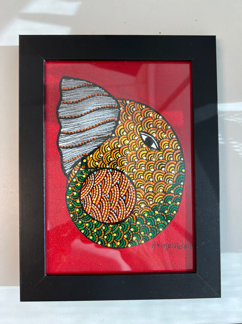 Gond Art Painting-Ganpati