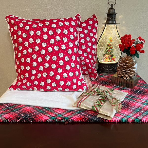 Red Santa Claus Cushion Covers