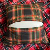 Black Plaid Cushion Covers