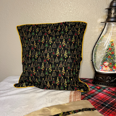 Black Christmas Tree Cushion Covers