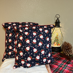 Blue Santa Claus Cushion Covers