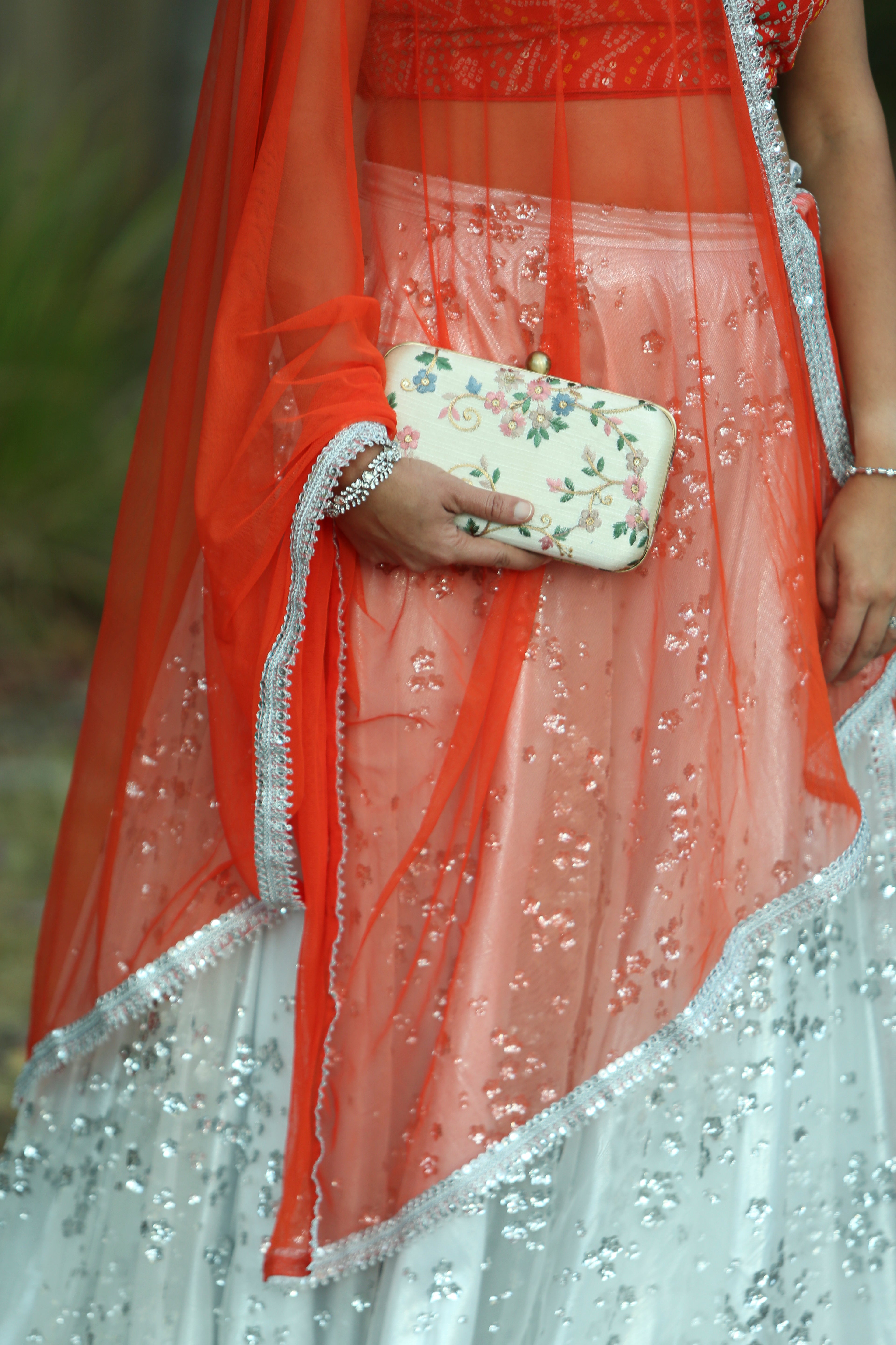 Spring Blossoms Pastel Clutch Bag