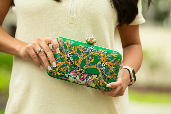 Green Gond Art Bags