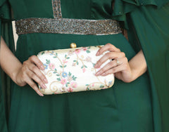 Spring Blossoms Pastel Clutch Bag